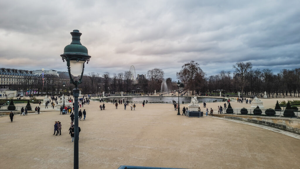 Blick über den Jardin des Tuileries